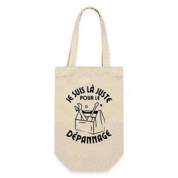 Je suis là juste pour le dépannage bricoleur - Sac à bouteille - nature - Devant