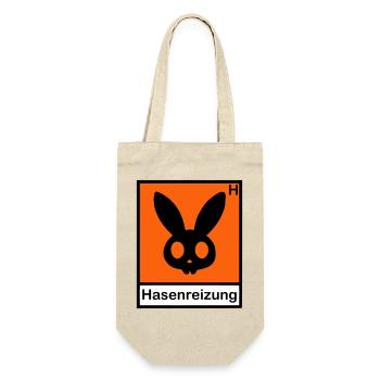 Hasenreizung - Geschenkbeutel für Flaschen - Natur - Vorne