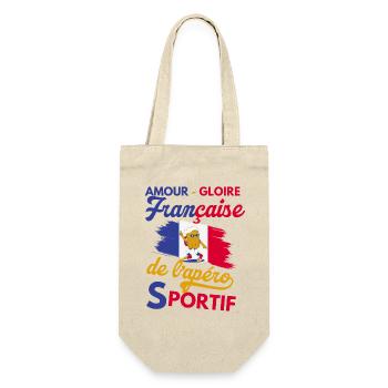 amour gloire française de l apéro sportif - Sac à bouteille - nature - Devant