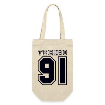 TECHNO 91 - Geschenkbeutel für Flaschen - Natur - Vorne