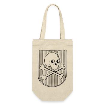 Skull and bones - Gift Bag for Bottles - nature - Front