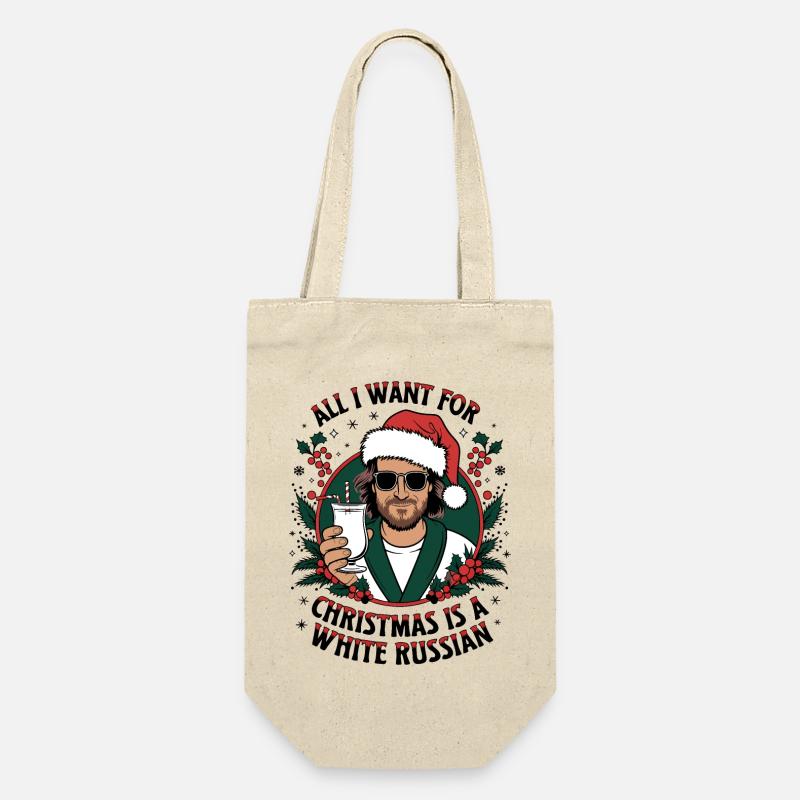 Big Lebowski Tout ce que je veux pour Noël - Sac à bouteille - nature