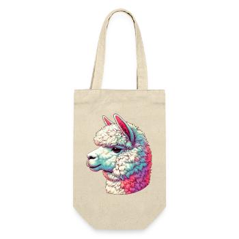 Alpaca - Gift Bag for Bottles - nature - Front
