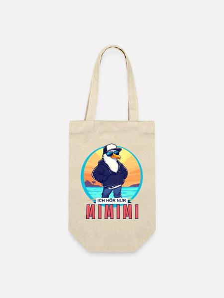 ICH HÖR NUR MIMIMI!!! - Geschenkbeutel für Flaschen - Natur