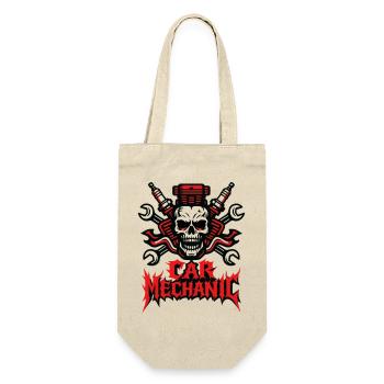 Car Mechanic Heavy Metal - Geschenkbeutel für Flaschen - Natur - Vorne