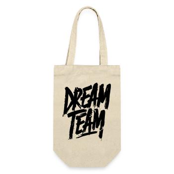 Dream Team - Geschenkbeutel für Flaschen - Natur - Vorne