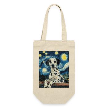 Chien Dalmatien Style Van Gogh Étoilé - Sac à bouteille - nature - Devant