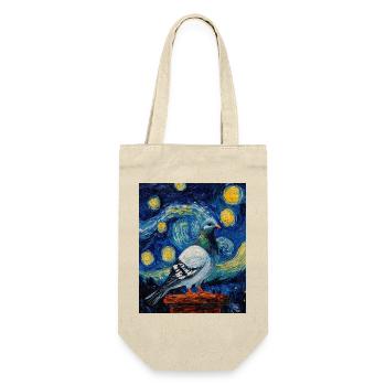 Colombe Oiseau Van Gogh Style Nuit étoilée - Sac à bouteille - nature - Devant