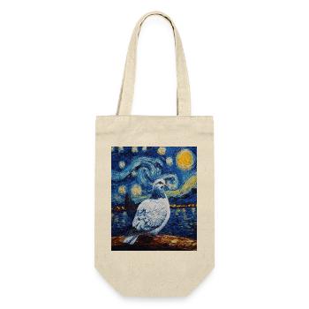 Colombe Oiseau Van Gogh Style Nuit étoilée - Sac à bouteille - nature - Devant