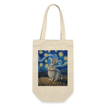 Lapin Lapin Lapin Van Gogh Style Nuit étoilée - Sac à bouteille - nature - Devant