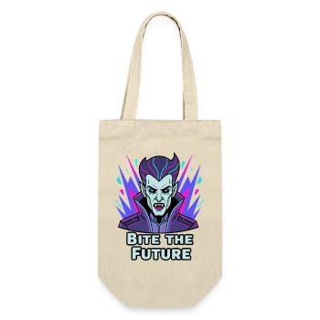 Bite the Future: Neon Vampire - Geschenkbeutel für Flaschen - Natur - Vorne
