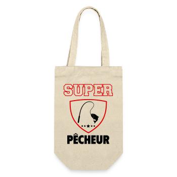Super Fisherman, Father's Day, Christmas - Gift Bag for Bottles - nature - Front