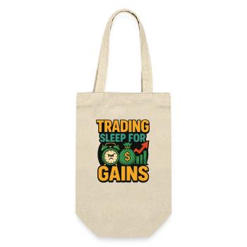 Trading Sleep for Gains, Investing  - Gift Bag for Bottles - nature - Front