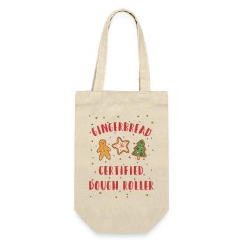 Gingerbread - Certified Dough Roller - Weihnachten - Geschenkbeutel für Flaschen - Natur - Vorne