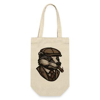 Badger Mafioso Gangster avec Cigare - Sac à bouteille - nature - Devant