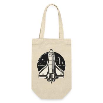 Back to the Moon - vintage retro space design - Gift Bag for Bottles - nature - Front