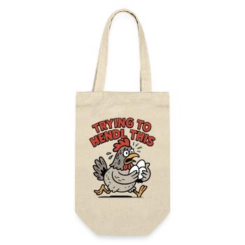 Essayer de faire passer ce dicton de poulet - Sac à bouteille - nature - Devant
