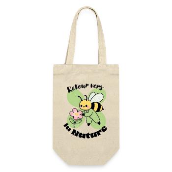 Abeille, écologie et retour vers la nature - Sac à bouteille - nature - Devant