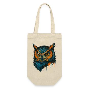 Colored Owl Head Splash Art - Gift Bag for Bottles - nature - Front