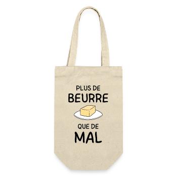 Butterblock auf einem Gourmet-Gourmet-Teller - Geschenkbeutel für Flaschen - Natur - Vorne