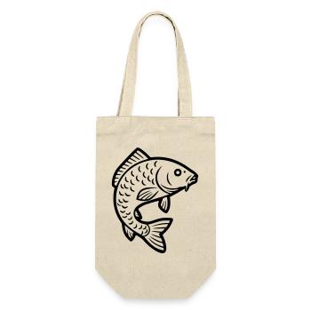 Carp Jumping Fish Fishing - Gift Bag for Bottles - nature - Front