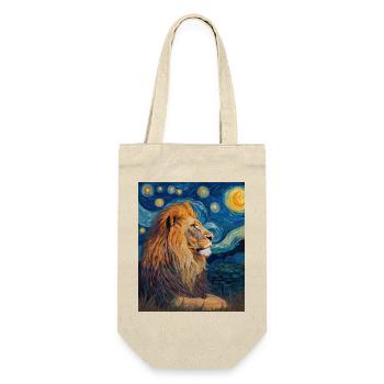 Lion Van Gogh - Gift Bag for Bottles - nature - Front