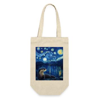 Otter Van Gogh - Gift Bag for Bottles - nature - Front
