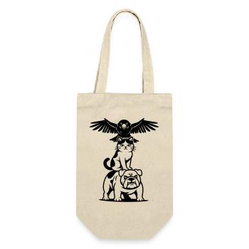 Strong Tier Trio - Gift Bag for Bottles - nature - Front