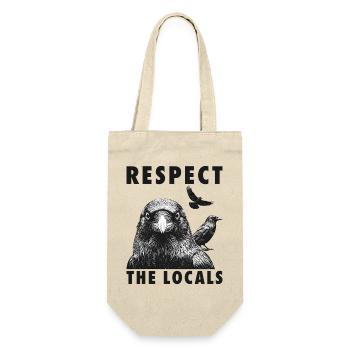 Funny Crowing Support The Locals Bird Lovers - Gift Bag for Bottles - nature - Front