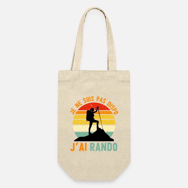Rando Attitude: Not available, I hiked - Gift Bag for Bottles - nature