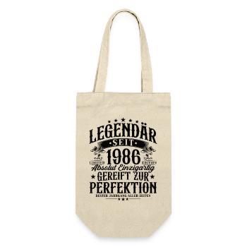 Légendaire depuis 1986 Cadeau d’anniversaire vintage - Sac à bouteille - nature - Devant