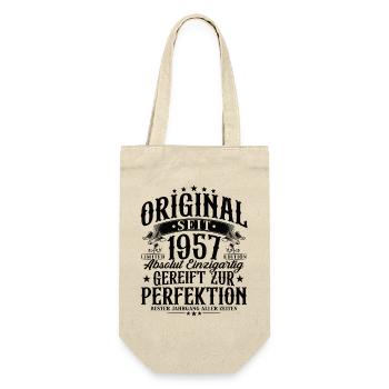 Original 1957 Vintage Retro Birthday Gift - Gift Bag for Bottles - nature - Front