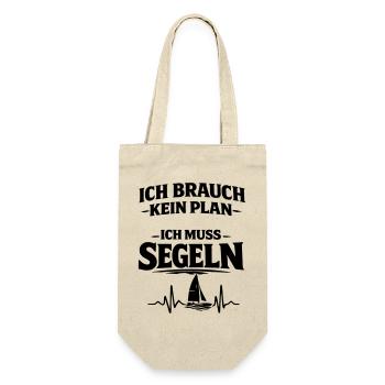 Segeln  - Geschenkbeutel für Flaschen - Natur - Vorne