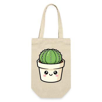 Kawaii Cactus in Pot - Gift Bag for Bottles - nature - Front