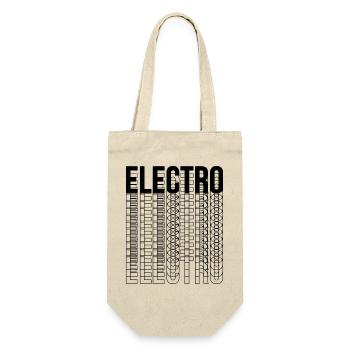 Electro music typography logo design - Gift Bag for Bottles - nature - Front