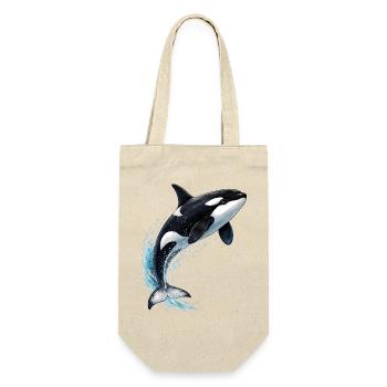 Illustration d’orques sautant hors de la mer - Sac à bouteille - nature - Devant