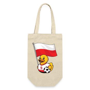 Poland Football Fan Shirt for Proud Fans - Gift Bag for Bottles - nature - Front