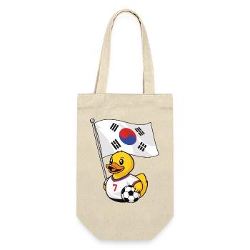 Südkorea Fußball Fan Shirt für stolze Fans - Geschenkbeutel für Flaschen - Natur - Vorne