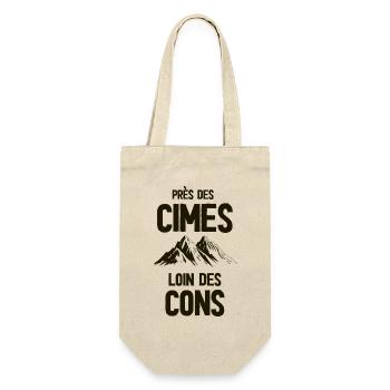 Près des cimes, loin des cons - Sac à bouteille - nature - Devant