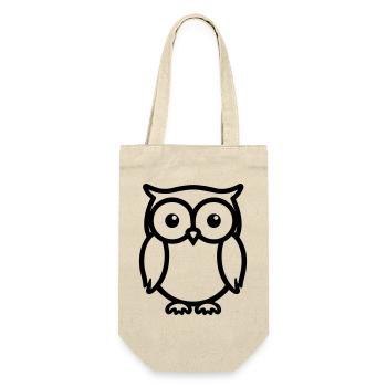 owl - Gift Bag for Bottles - nature - Front