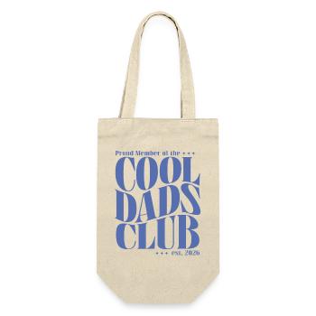 Club des papas cool - Cadeau pour futurs papas 2026 - Sac à bouteille - nature - Devant