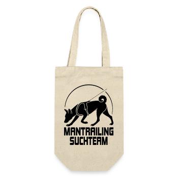 Basenji Mantrailing Suchteam Hunde Wilsigns - Geschenkbeutel für Flaschen - Natur - Vorne