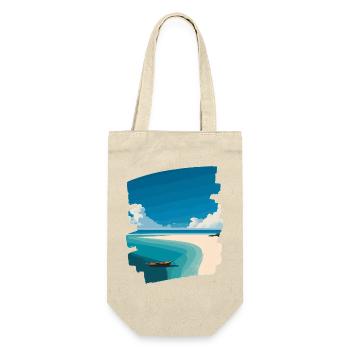 Beach Sea Palm Trees - Gift Bag for Bottles - nature - Front