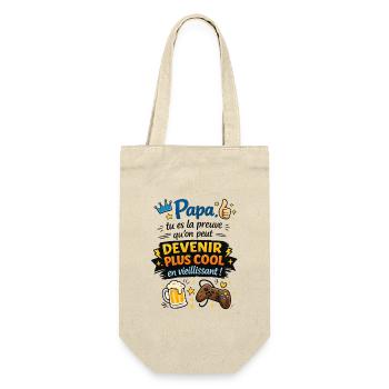 Papa, preuve que l'âge brille - Sac à bouteille - nature - Devant