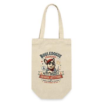 Bulldog Français Attitude - Sac à bouteille - nature - Devant
