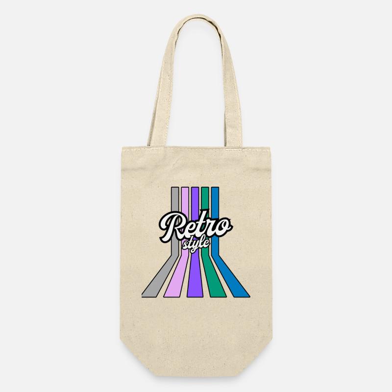 StyleRetro Multicolor Stripes - Gift Bag for Bottles - nature