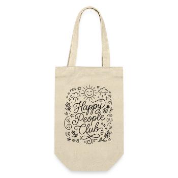 Happy People Club - Gift Bag for Bottles - nature - Front