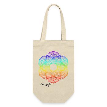 Motif Mandala Arc-en-ciel - Sac à bouteille - nature - Devant