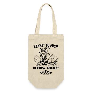 Genervter Steinbock | Meeting Buzzword Humor - Geschenkbeutel für Flaschen - Natur - Vorne