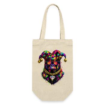 Gorilla Jester Neon Graffiti - Gift Bag for Bottles - nature - Front